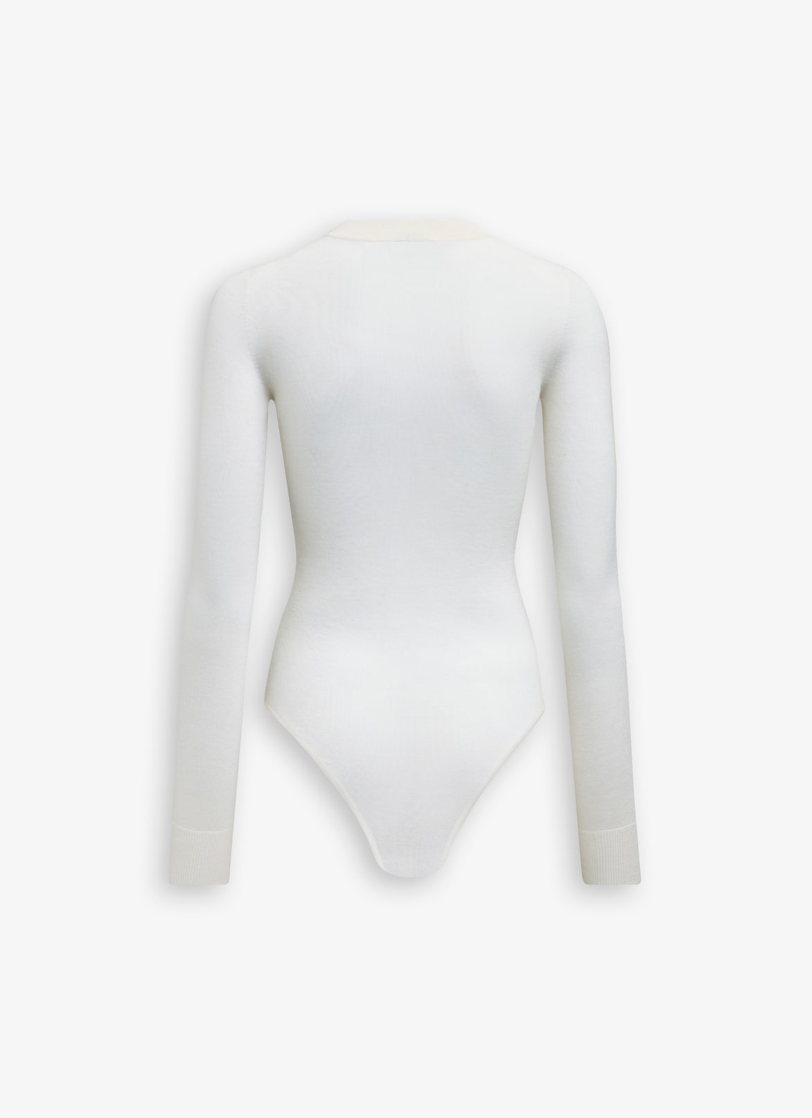 CASHMERE BODYSUIT ALAÏA WHITE CASHMERE BODYSUIT